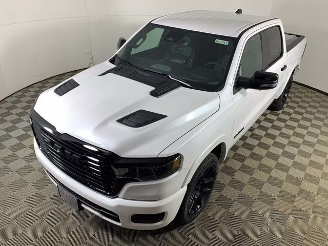 2026 Ivory White Tri-Coat Pearlcoat Ram 1500 Laramie Night Edition 4X4 Truck