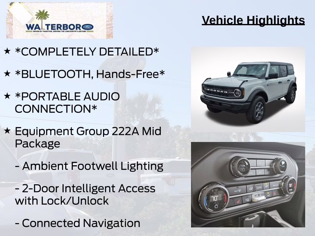 2026 Avalanche Gray Ford Bronco Big Bend 4X4 SUV