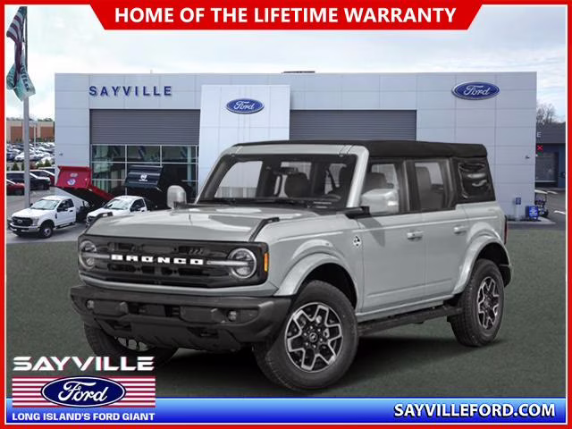 2026 Avalanche Gray Ford Bronco Outer Banks 4 Door 4x4 4X4 SUV