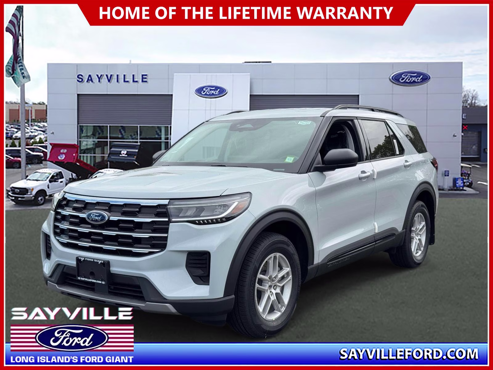 2026 Space White Metallic Ford Explorer Active w/100A Pkg 4WD 4X4 SUV