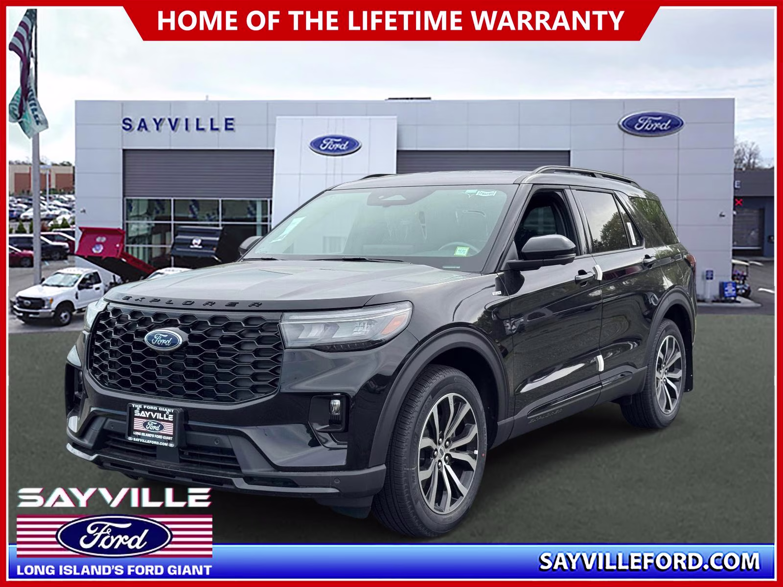 2026 Agate Black Metallic Ford Explorer ST-Line 4WD 4X4 SUV