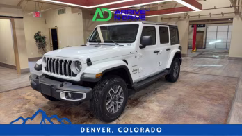 2024 White Jeep Wrangler 4 Door Sahara Sport Utility 4D 4X4
