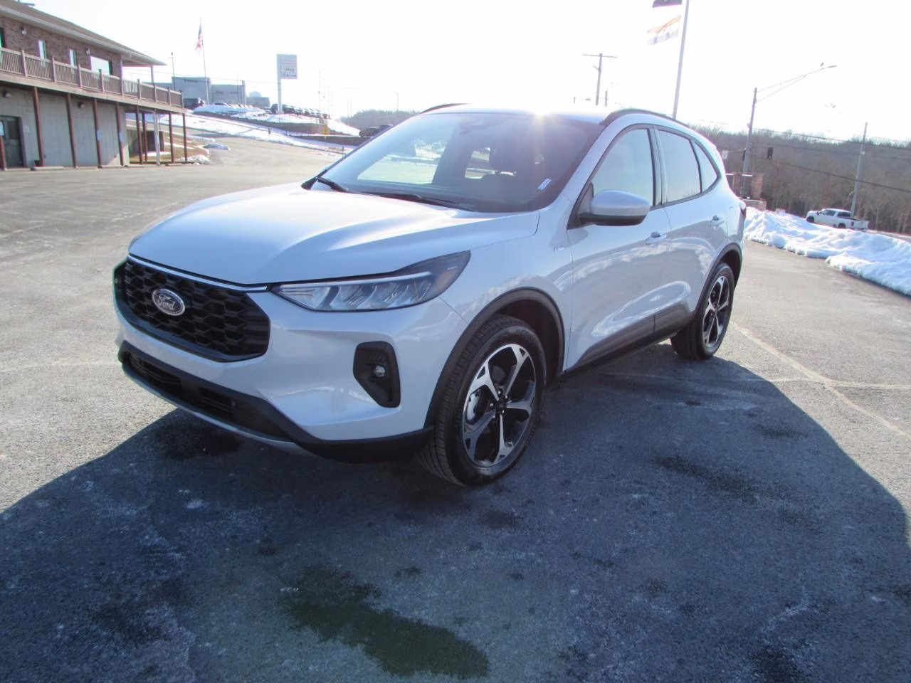 2026 Star White Metallic Tri-Coat Ford Escape ST-Line Select AWD SUV