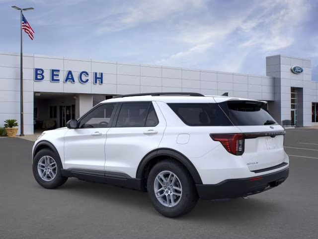 2026 Star White Metallic Tri-Coat Ford Explorer Active RWD SUV