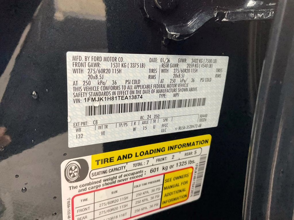 2026 Blue Metallic Ford Expedition Max Active RWD SUV