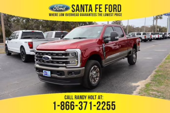 2026 Red Ford Super Duty F-250 SRW LARIAT 4X4 Truck