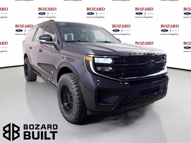 2026 Dark Matter Gray Metallic Ford Expedition Max Platinum Bozard Built 4X4 SUV