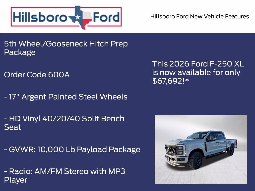 2026 Avalanche Ford Super Duty F-250 SRW XL 4X4 Truck