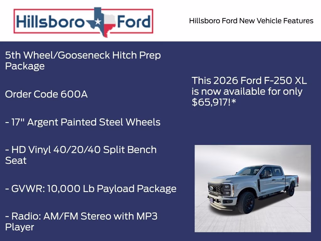 2026 Avalanche Ford Super Duty F-250 SRW XL 4X4 Truck