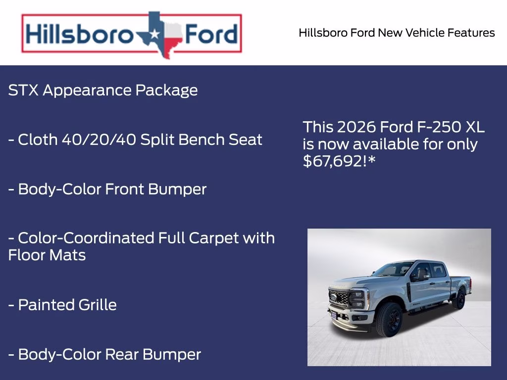 2026 Avalanche Ford Super Duty F-250 SRW XL 4X4 Truck