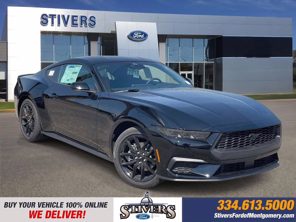 2026 Shadow Black Ford Mustang EcoBoost RWD Coupe