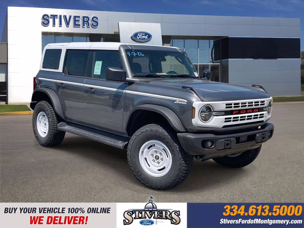2026 Carbonized Gray Metallic Ford Bronco Heritage Edition 4X4 SUV