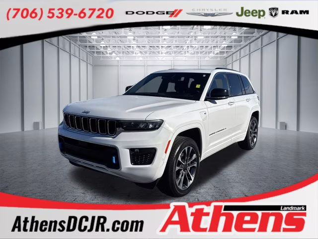 2023 Bright White Clearcoat Jeep Grand Cherokee 4xe Overland 4X4 SUV