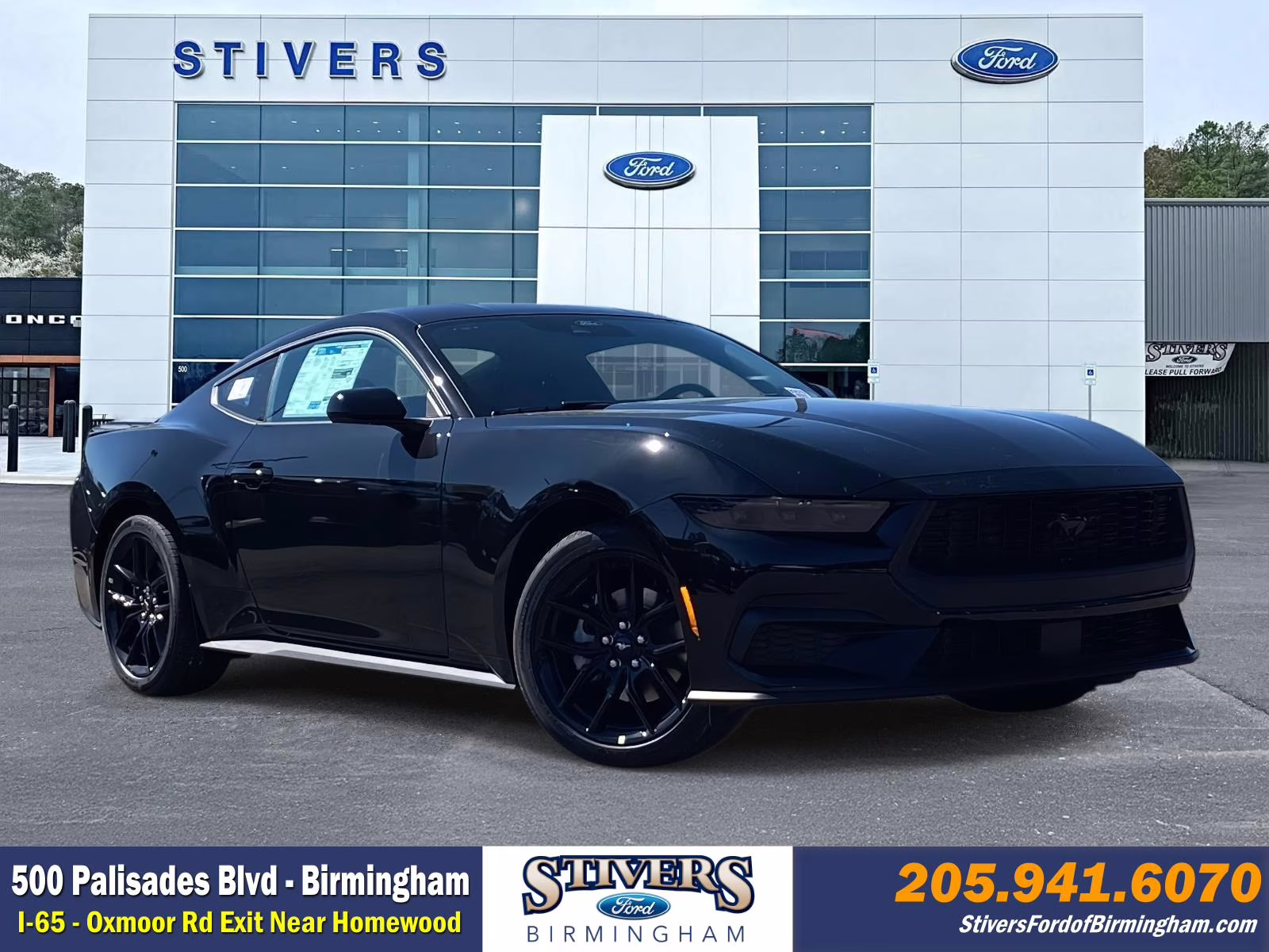2026 Shadow Black Ford Mustang EcoBoost RWD Coupe
