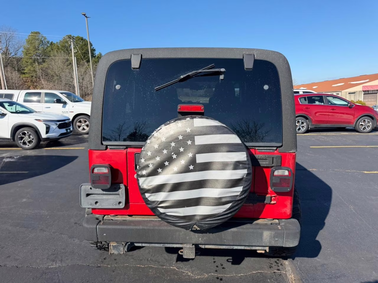 2004 Flame Red Jeep Wrangler Unlimited 4X4 SUV