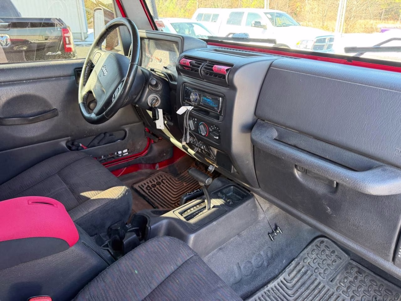 2004 Flame Red Jeep Wrangler Unlimited 4X4 SUV