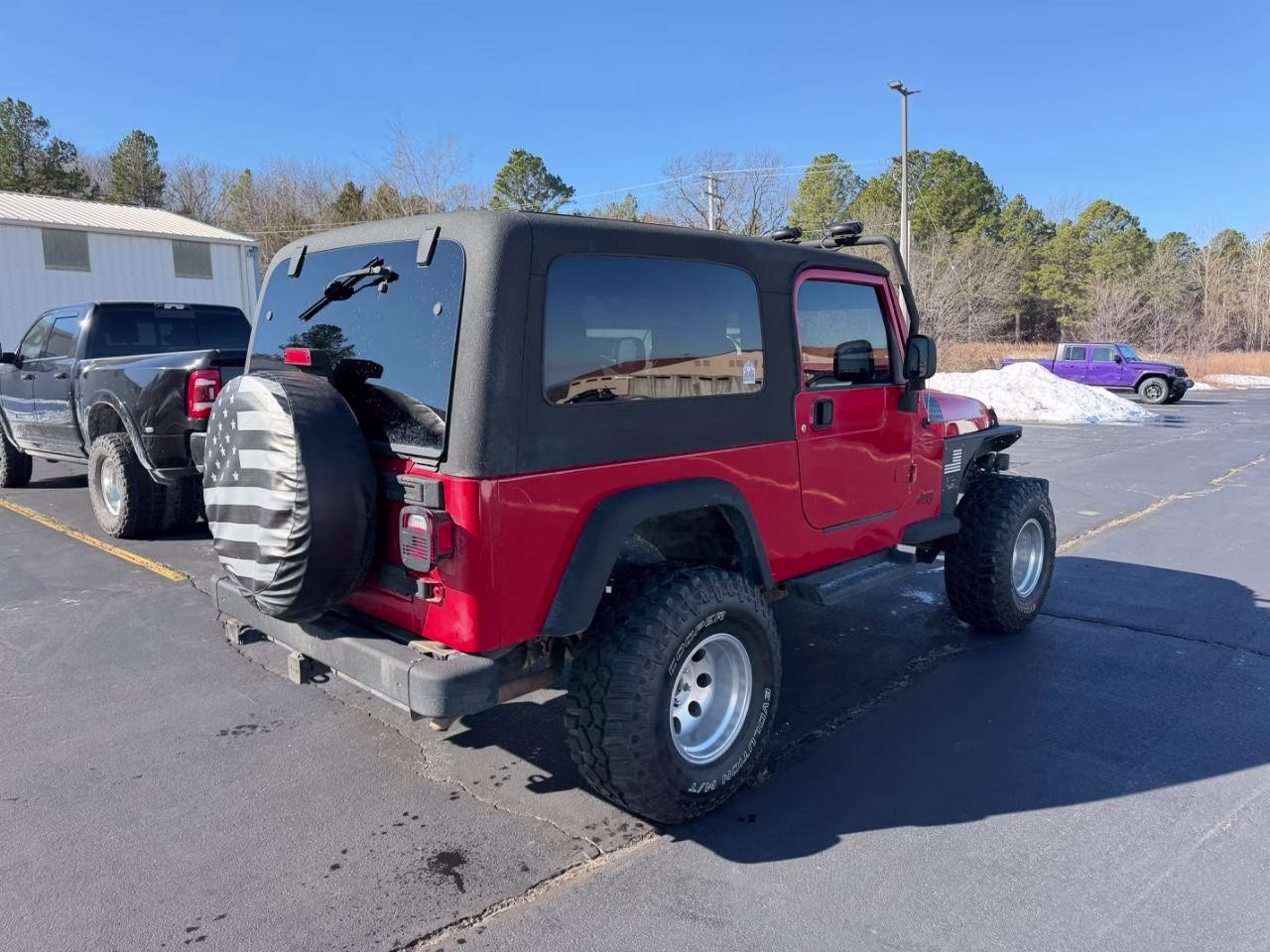 2004 Flame Red Jeep Wrangler Unlimited 4X4 SUV