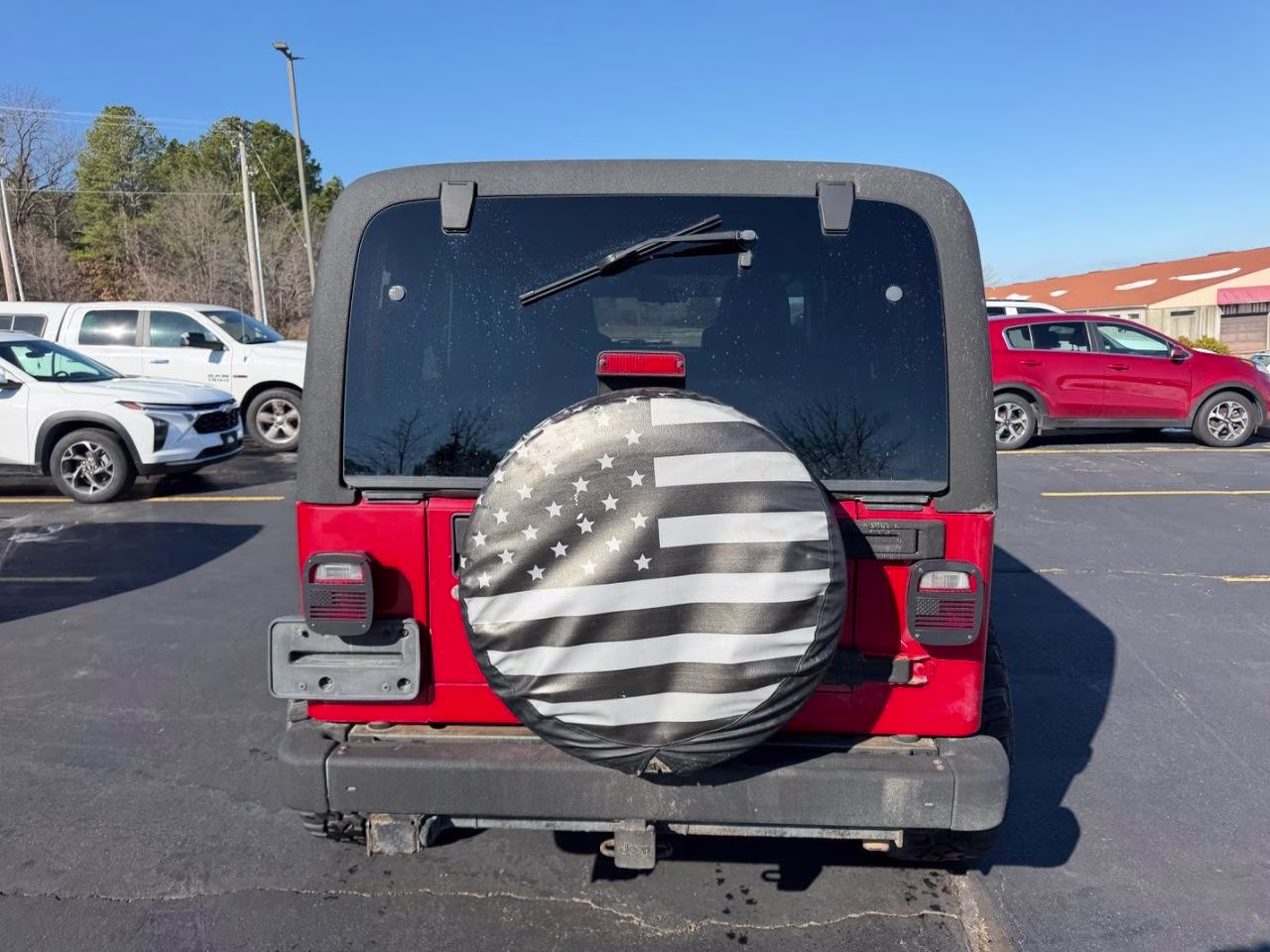 2004 Flame Red Jeep Wrangler Unlimited 4X4 SUV