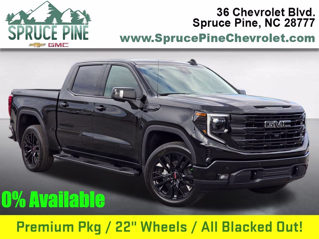 2026 Onyx Black GMC Sierra 1500 Elevation 4X4 Truck