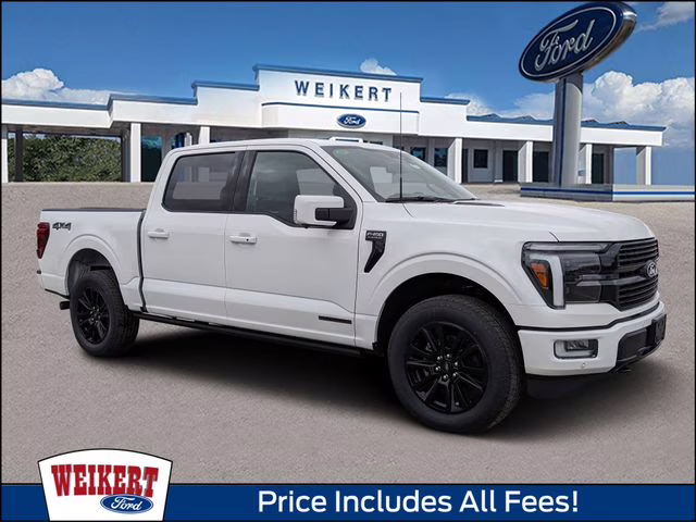 2025 Star White Metallic Tri-Coat Ford F-150 Platinum 4X4 Truck
