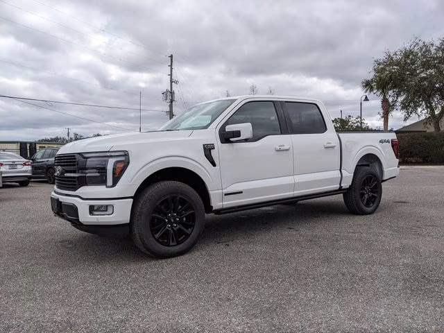 2025 Star White Metallic Tri-Coat Ford F-150 Platinum 4X4 Truck