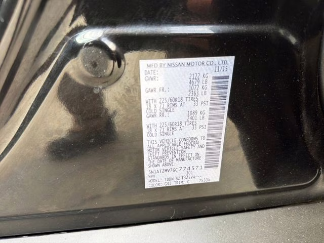 2016 Magnetic Black Nissan Rogue SL AWD SUV