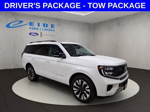 2026 Star White Metallic Tri-Coat Ford Expedition Platinum 4X4 SUV