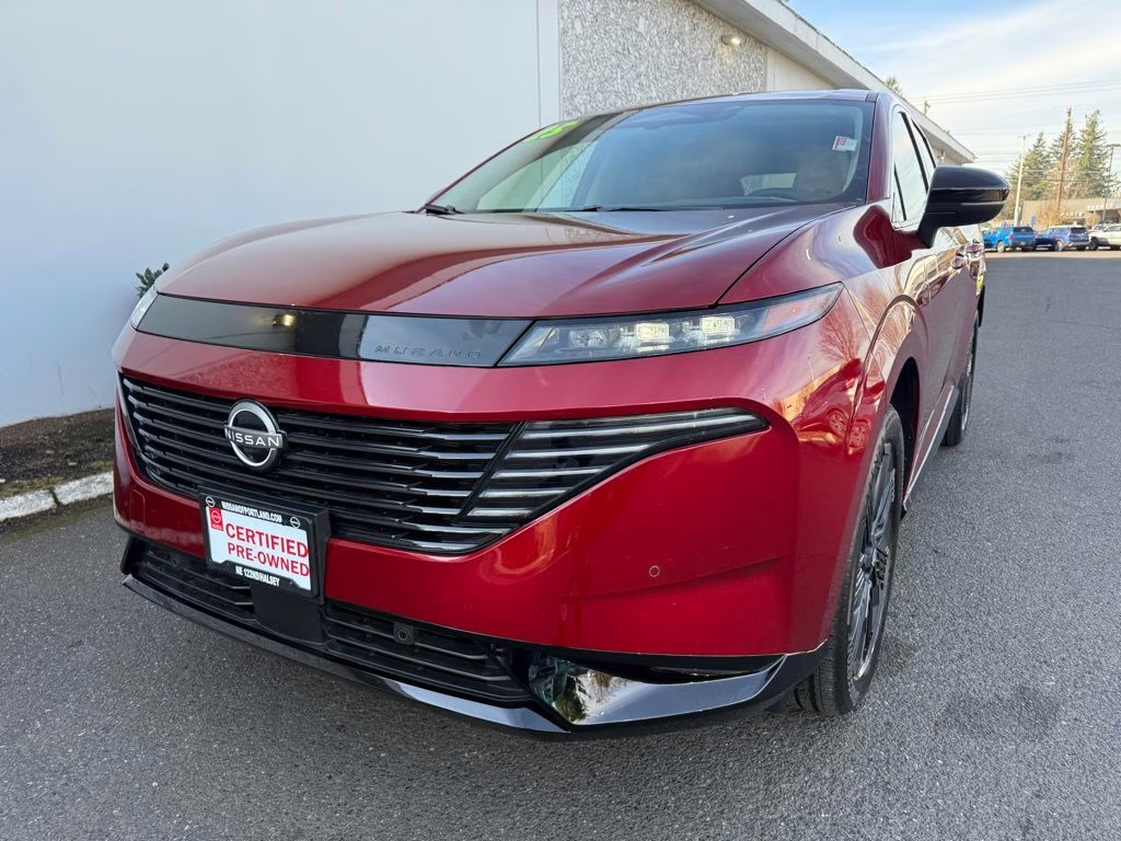 2025 Scarlet Ember Tintcoat Nissan Murano Platinum AWD SUV