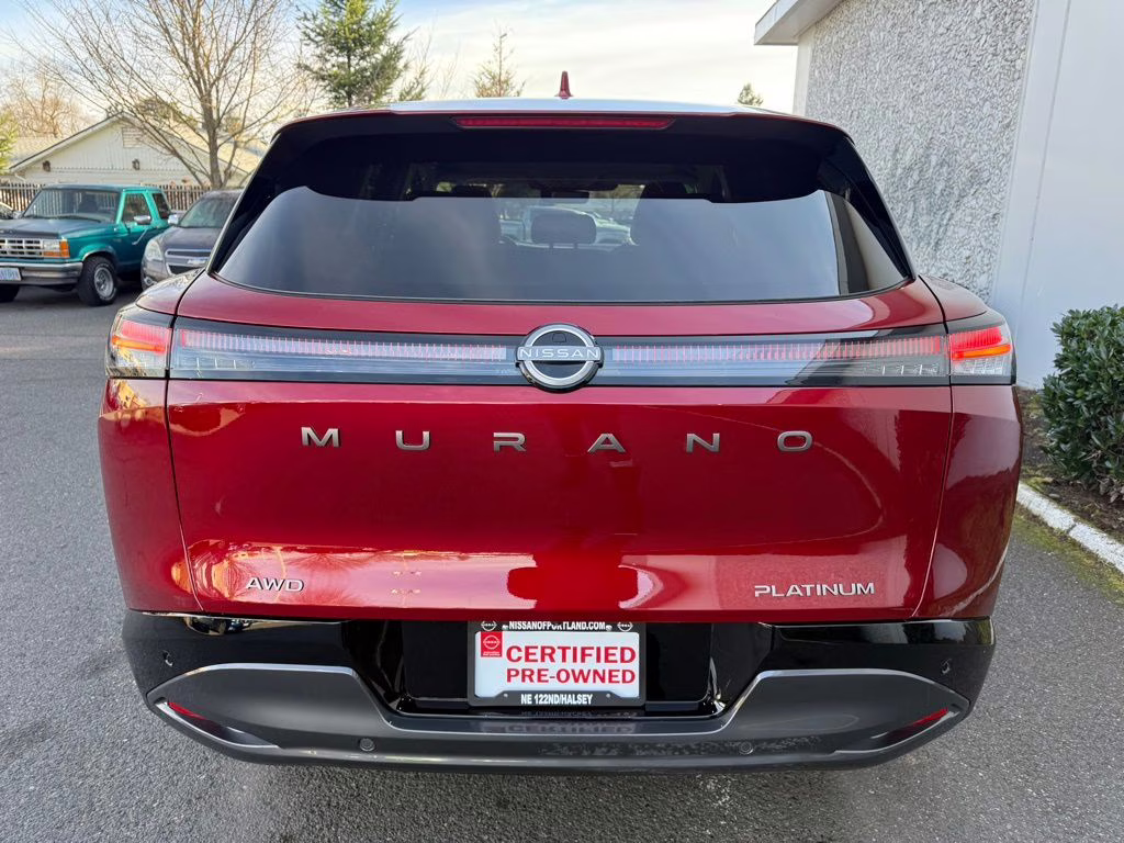 2025 Scarlet Ember Tintcoat Nissan Murano Platinum AWD SUV
