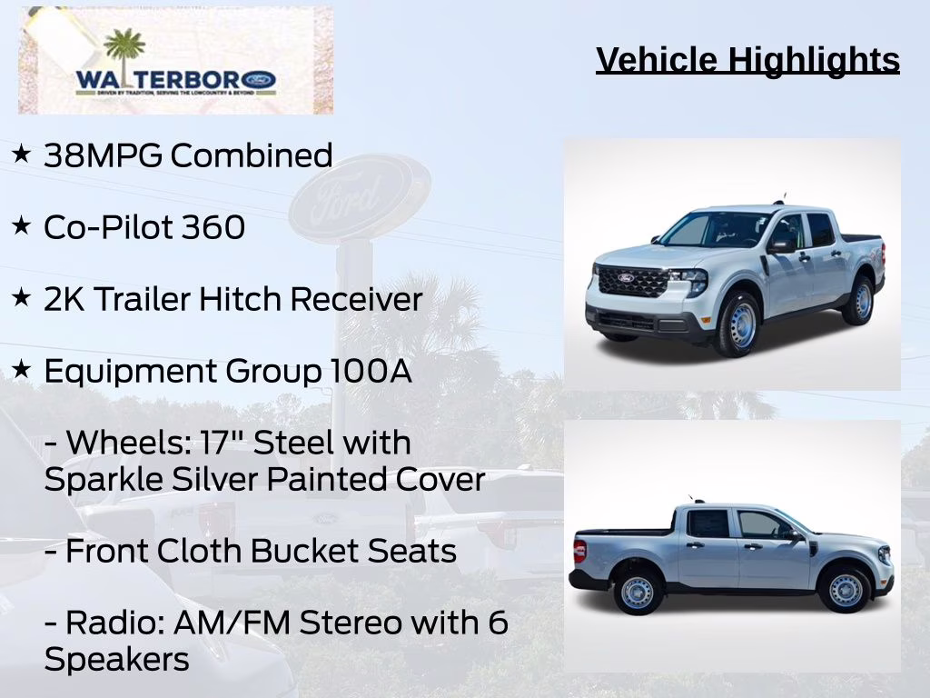 2026 Space White Metallic Ford Maverick XL FWD Truck