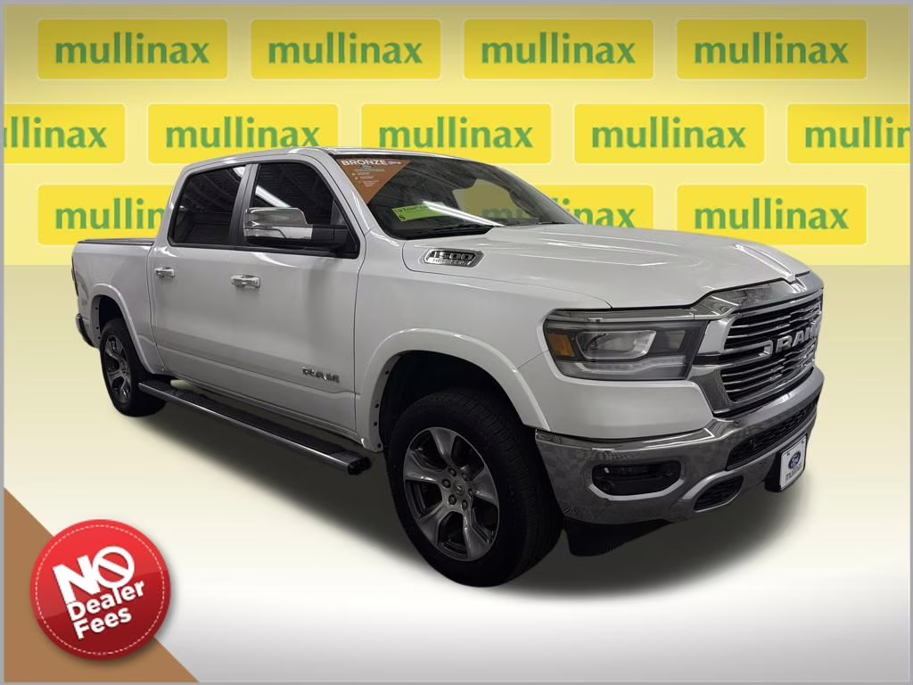 2019 Ivory White Tri-Coat Pearlcoat Ram 1500 Laramie RWD Truck