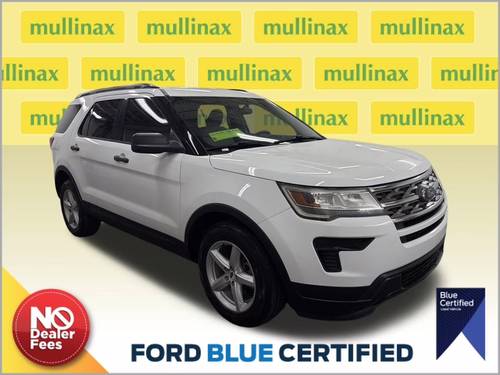2019 Oxford White Ford Explorer Base FWD SUV