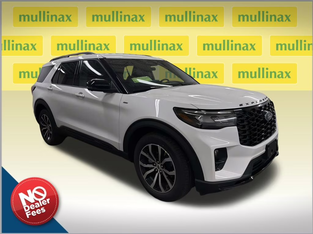 2026 STAR WHITE TRI-COAT Ford Explorer ST-Line RWD SUV