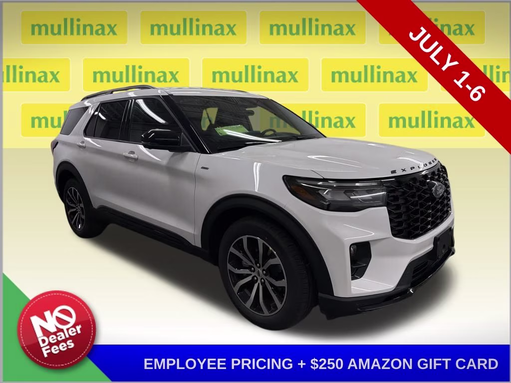 2026 STAR WHITE TRI-COAT Ford Explorer ST-Line RWD SUV