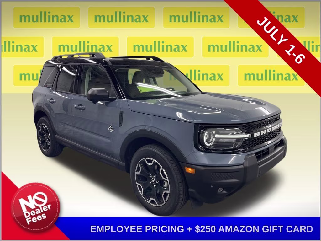 2025 AZURE GRAY TRI-COAT Ford Bronco Sport Outer Banks 4X4 SUV
