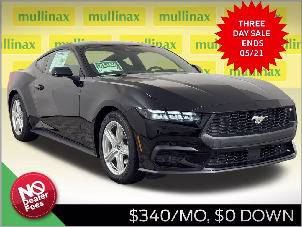2026 Shadow Black Ford Mustang EcoBoost RWD Coupe