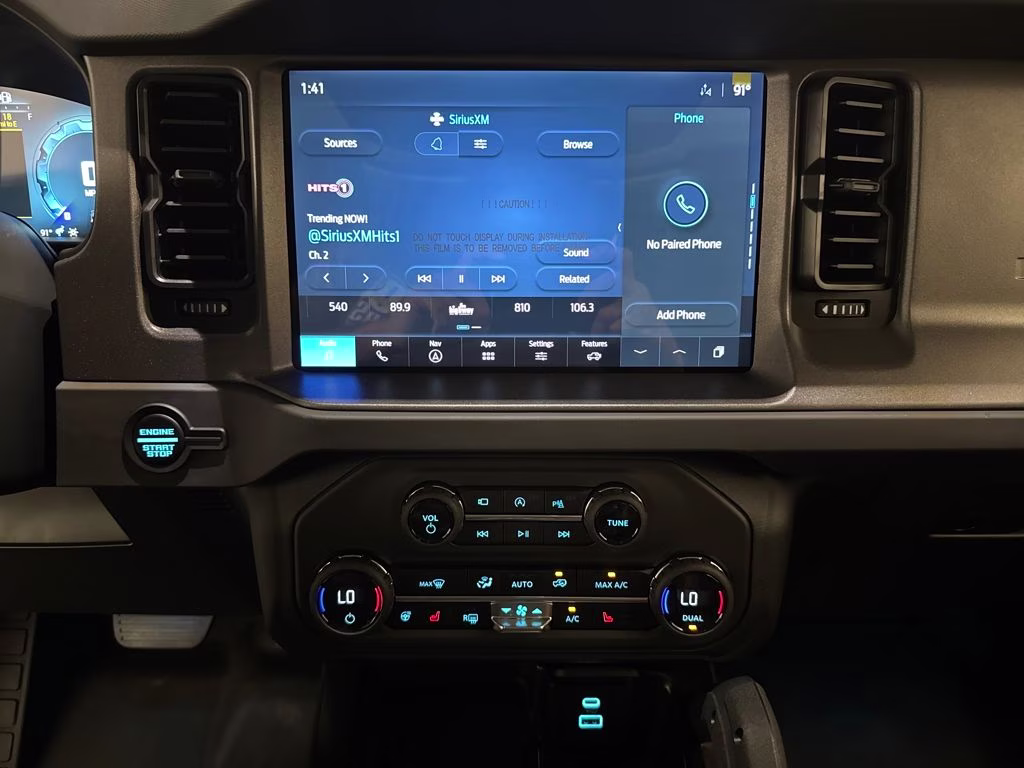 2025 Azure Gray Metallic Tri-Coat Ford Bronco Badlands 4X4 SUV