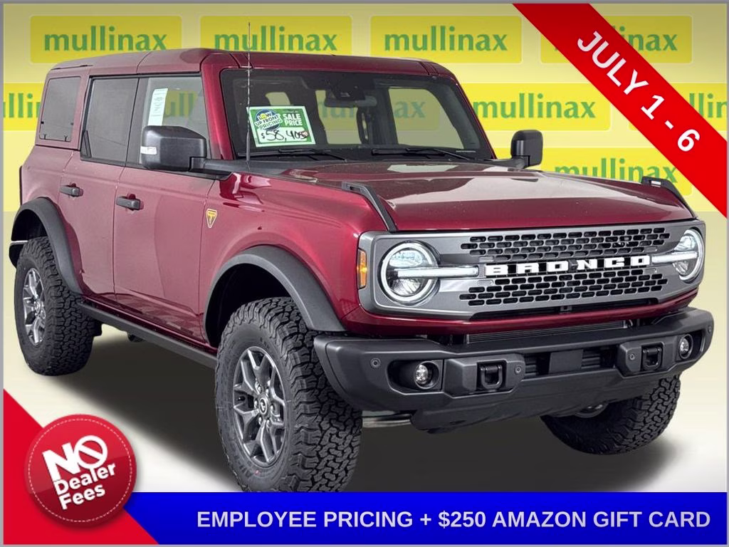 2025 Ruby Red Metallic Tinted Clearcoat Ford Bronco Badlands 4X4 SUV