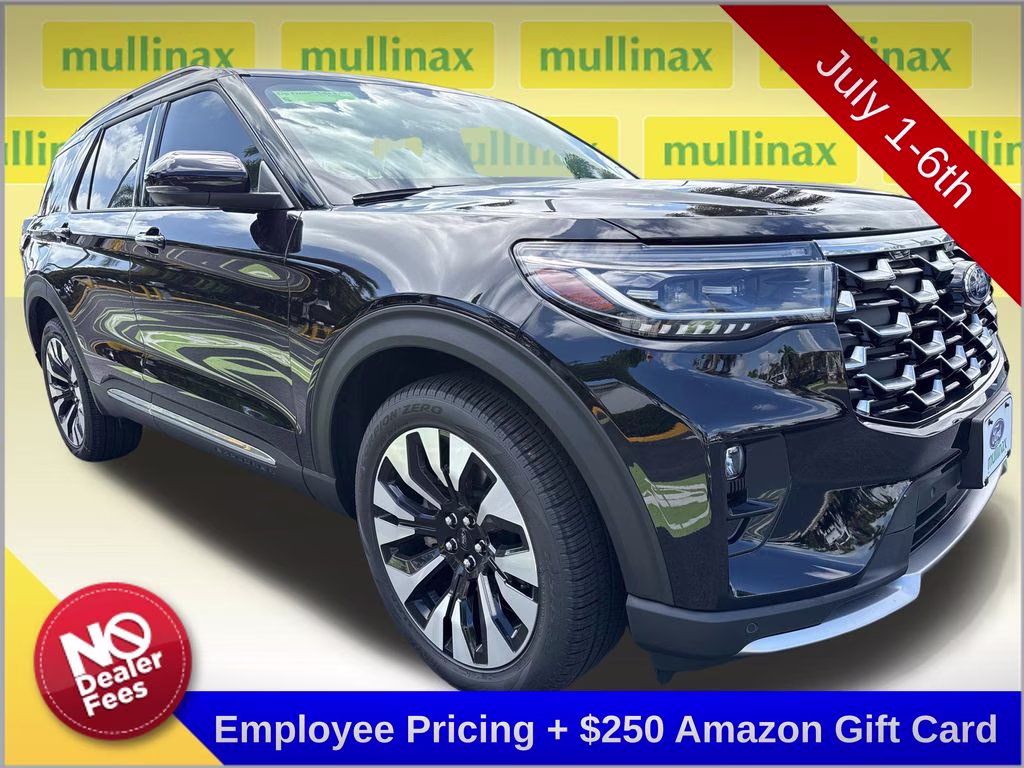 2026 Agate Black Metallic Ford Explorer Platinum 4X4 SUV