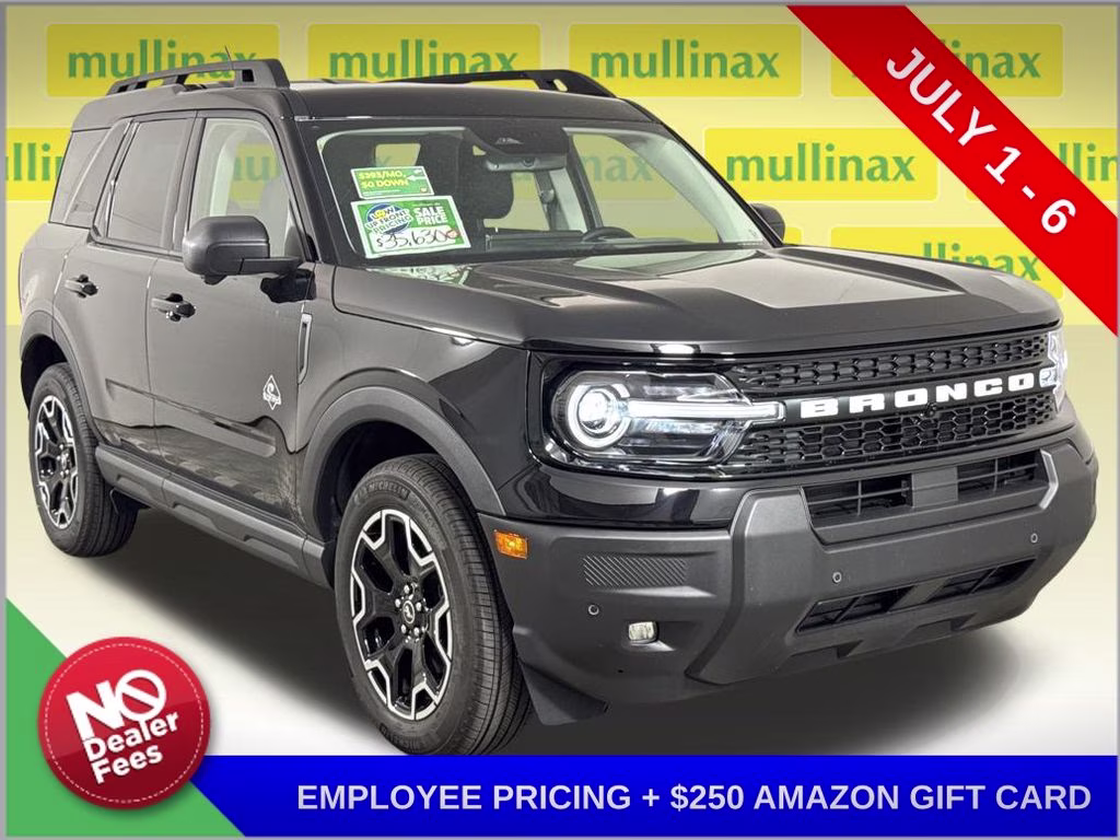 2025 Shadow Black Ford Bronco Sport Outer Banks 4X4 SUV