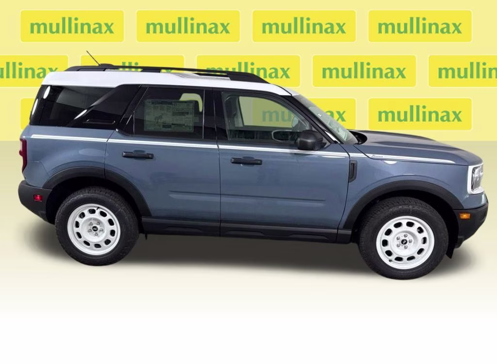2025 Azure Gray Metallic Tri-Coat Ford Bronco Sport Heritage 4X4 SUV