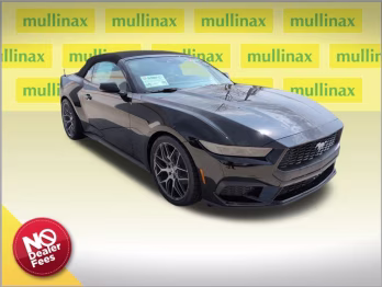 2026 Shadow Black Ford Mustang EcoBoost Premium RWD Convertible
