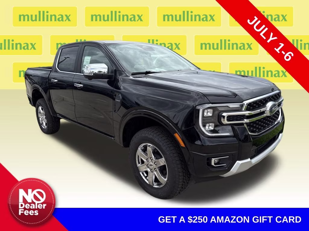 2024 Shadow Black Ford Ranger Lariat 4X4 Truck
