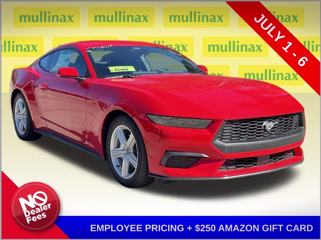 2026 Race Red Ford Mustang EcoBoost RWD Coupe