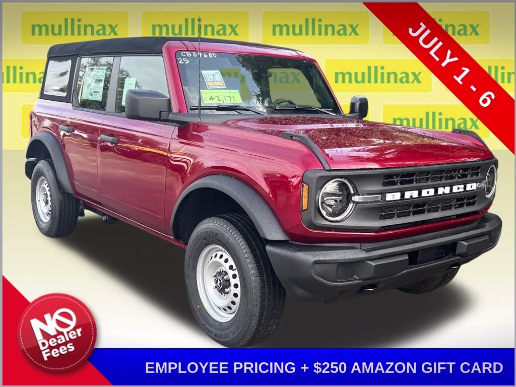 2025 Ruby Red Metallic Ford Bronco Base 4X4 SUV
