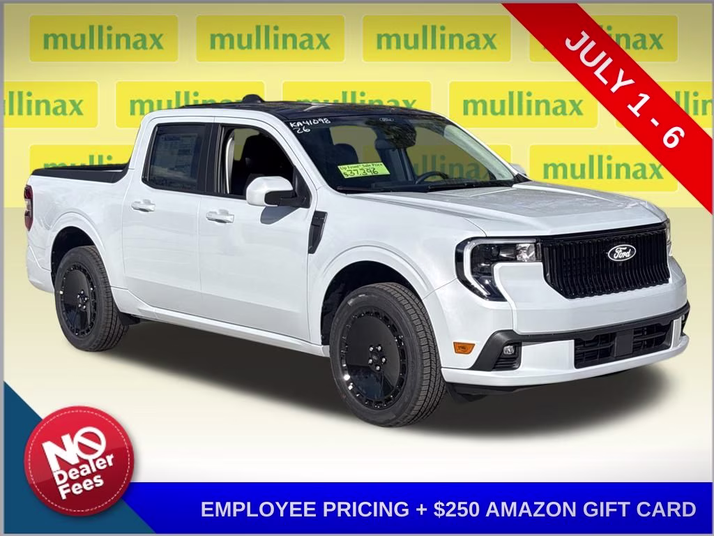 2026 Space White Metallic Ford Maverick Lobo Standard AWD Truck