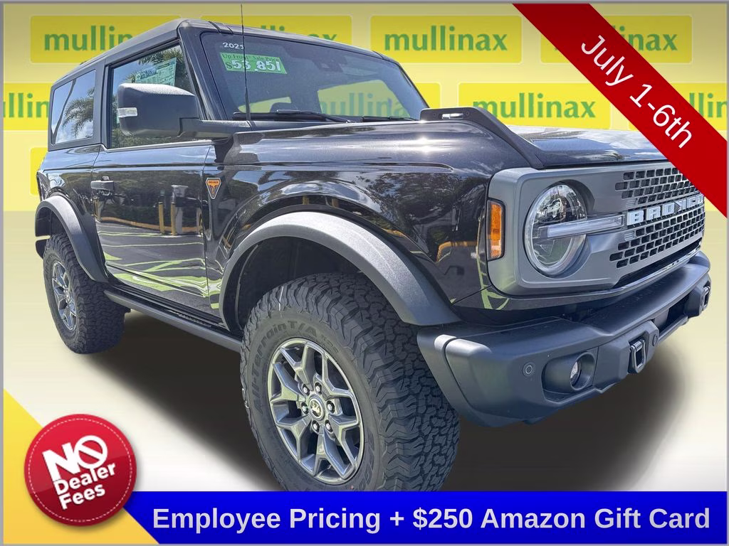 2025 Shadow Black Ford Bronco Badlands 4X4 SUV