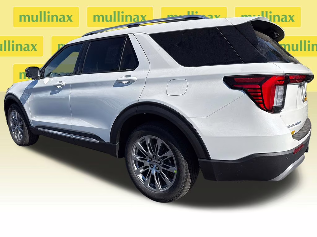 2026 Star White Metallic Tri-Coat Ford Explorer Platinum RWD SUV