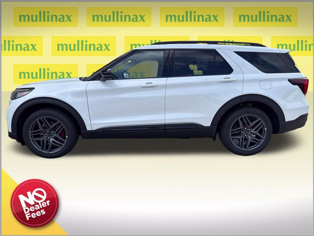 2026 Star White Metallic Tri-Coat Ford Explorer ST RWD SUV