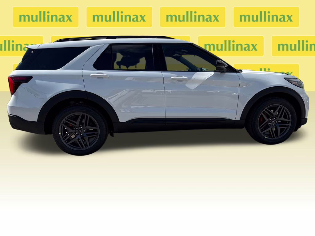 2026 Star White Metallic Tri-Coat Ford Explorer ST RWD SUV